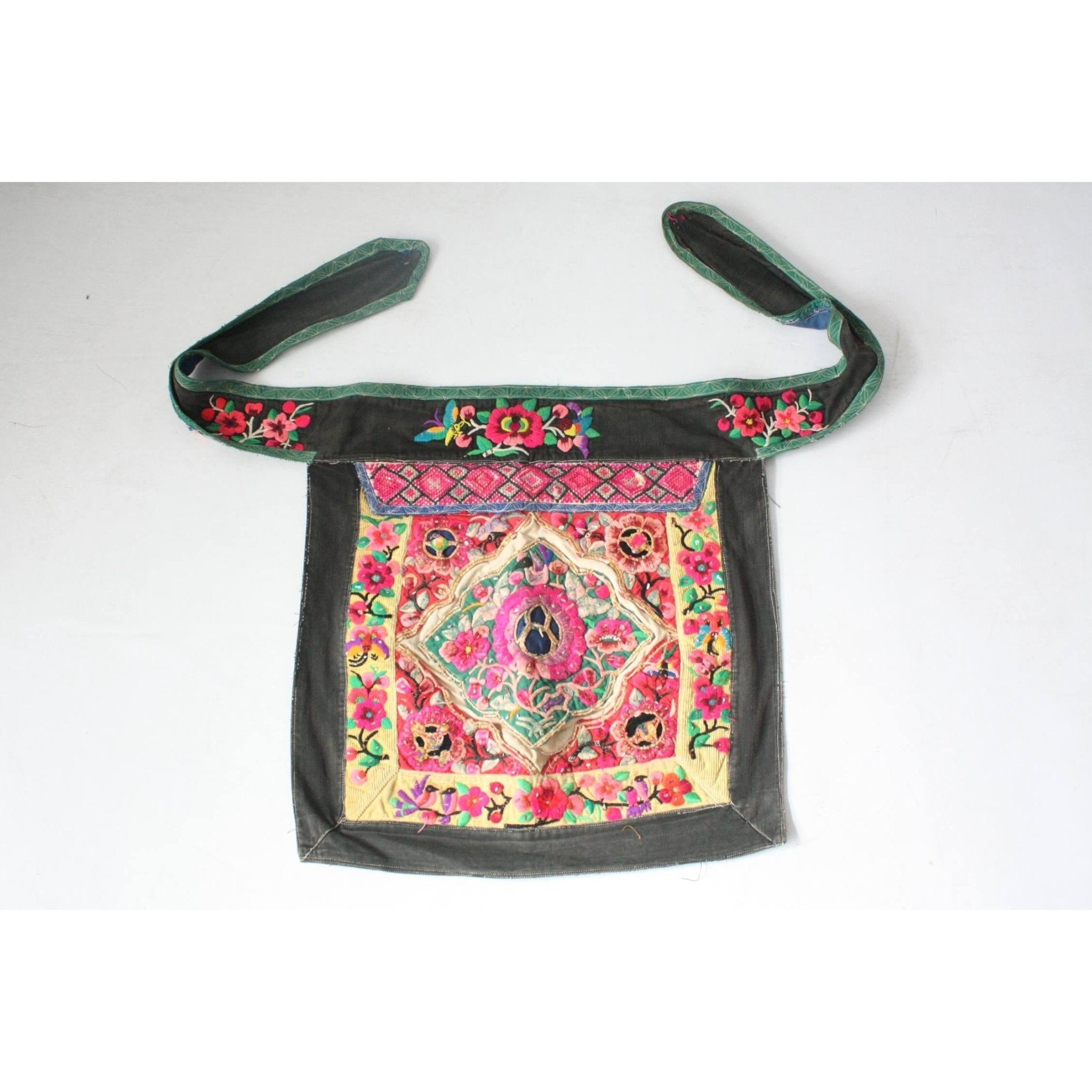 Hmong Traditional Baby Carrier Textile - Thailand Textile La Vie Bien Hmong Traditional Baby Carrier Textile - Thailand