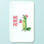 HO HO HO Alligator Gold - Trimmed Trinket Tray Coaster La Vie Bien HO HO HO Alligator Gold - Trimmed Trinket Tray