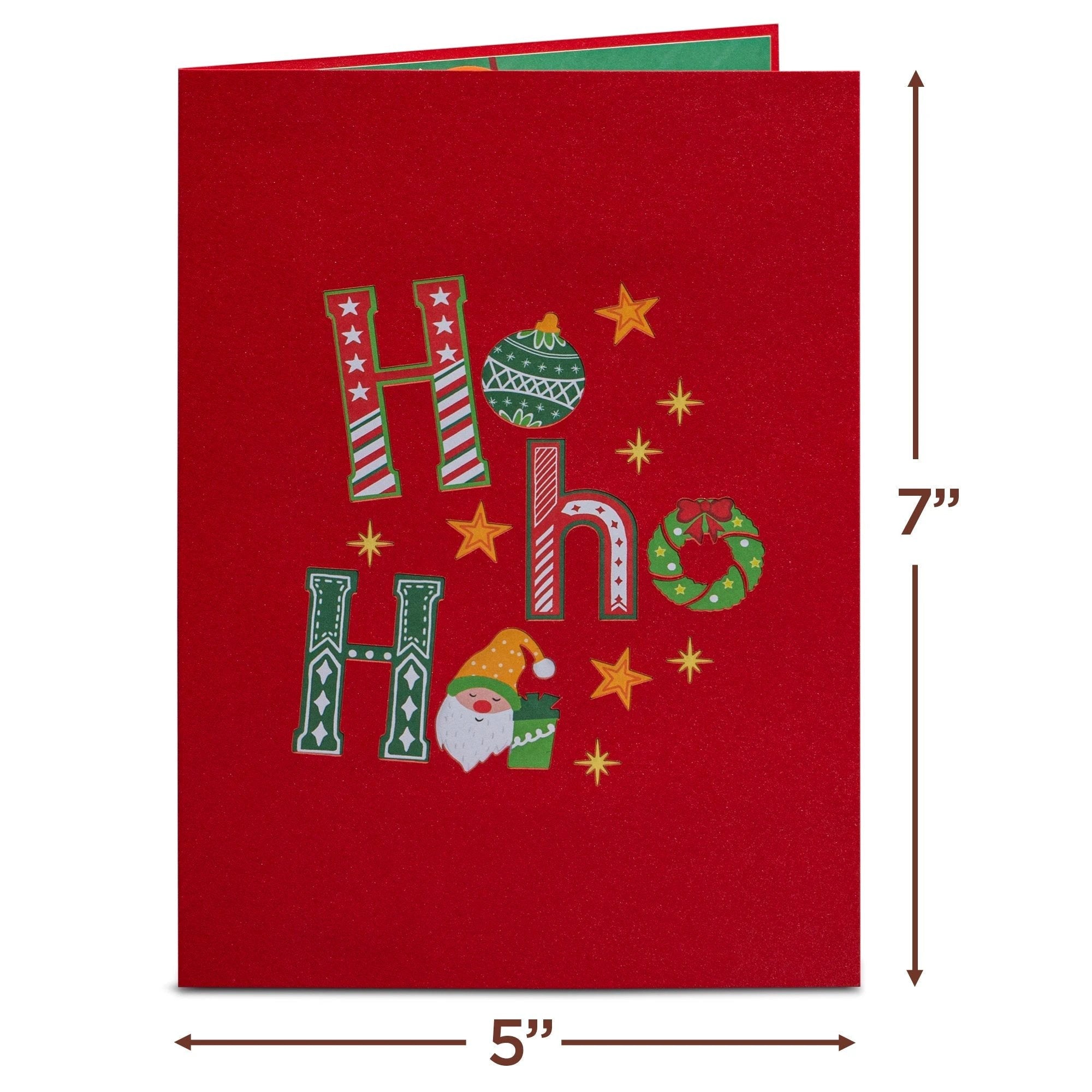 Ho Ho Ho Christmas Popup Card by Paper Love