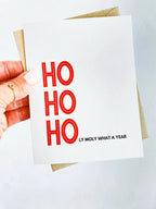 Ho Ho Holy Moly What a Year Card, 2023 Holiday Card, 2023 Christmas Card Funny by Five Dot Post