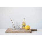 Hobnail Clear 12oz Drinking Glass by White Cliff Studio