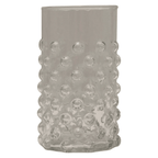 Hobnail Clear 12oz Drinking Glass by White Cliff Studio