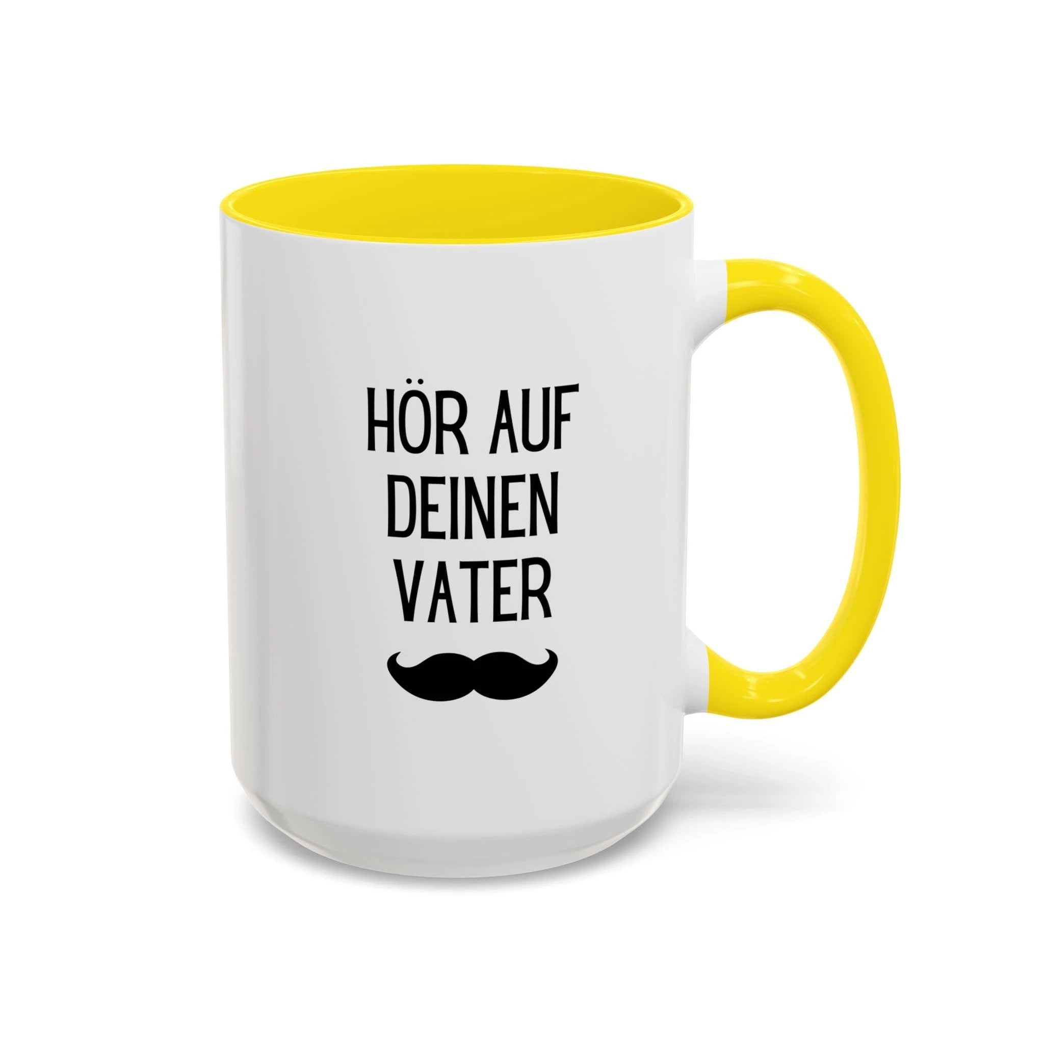 Hör Auf Deinen Vater Mug, German Father's Day Accent Coffee Cup by Printify