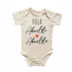 Hola Abuelitos Spanish Newborn Baby Onesie® Bodysuit Baby Bodysuit La Vie Bien Hola Abuelitos Spanish Newborn Baby Onesie® Bodysuit