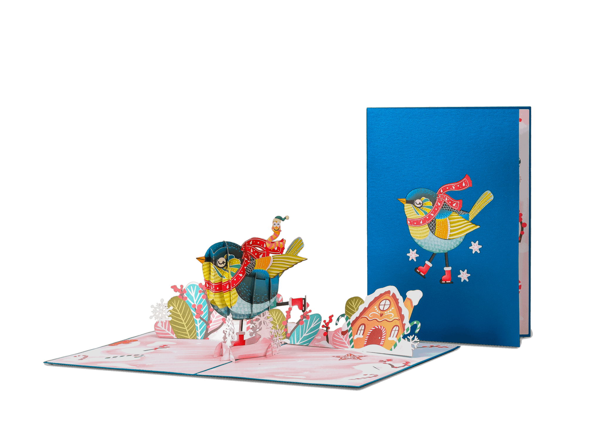 Holiday Bird Pop Up Christmas Card by Paper Love