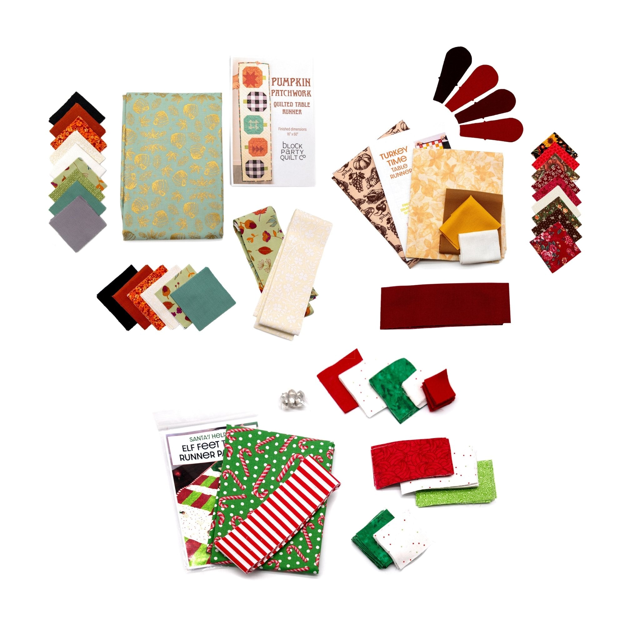 Holiday Quilted Table Runner Kit Bundle Quilt Kit La Vie Bien Holiday Quilted Table Runner Kit Bundle