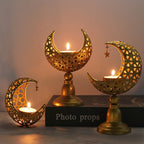 Hollow Moon Candle Holder – Iron Ramadan Decorative Accent (MAC379) La Vie Bien Hollow Moon Candle Holder – Iron Ramadan Decorative Accent (MAC379)