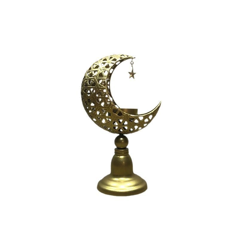 Hollow Moon Candle Holder – Iron Ramadan Decorative Accent (MAC379) La Vie Bien Hollow Moon Candle Holder – Iron Ramadan Decorative Accent (MAC379)