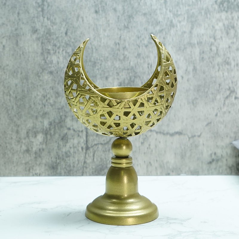 Hollow Moon Candle Holder – Iron Ramadan Decorative Accent (MAC379) La Vie Bien Hollow Moon Candle Holder – Iron Ramadan Decorative Accent (MAC379)