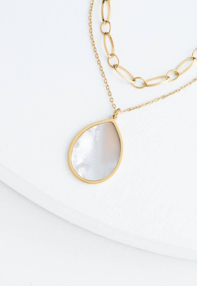 Holly Layered Mother-of-Pearl Necklaces