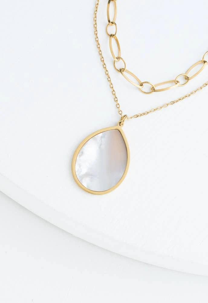 Holly Layered Mother-of-Pearl Necklaces by Ethical Trade Co
