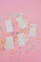 Holly Medium Hoop Earrings - Champagne Sparkle
