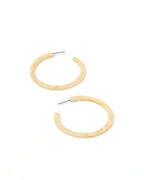 Holly Medium Hoop Earrings - Champagne Sparkle