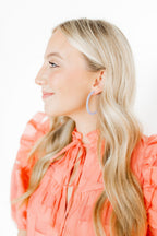 Holly Medium Hoop Earrings - Lavender Haze