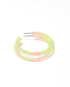 Holly Medium Hoop Earrings - Neon Punch