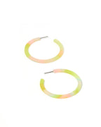 Holly Medium Hoop Earrings - Neon Punch