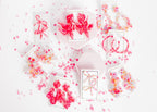 Holly Medium Hoop Earrings - Pink Party Punch