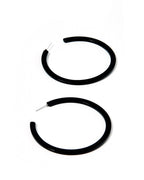 Holly Mega Hoop Earrings - True Black