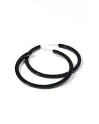 Holly Mega Hoop Earrings - True Black