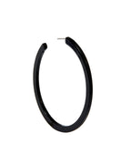 Holly Mega Hoop Earrings - True Black