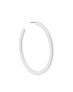 Holly Mega Hoop Earrings - True White