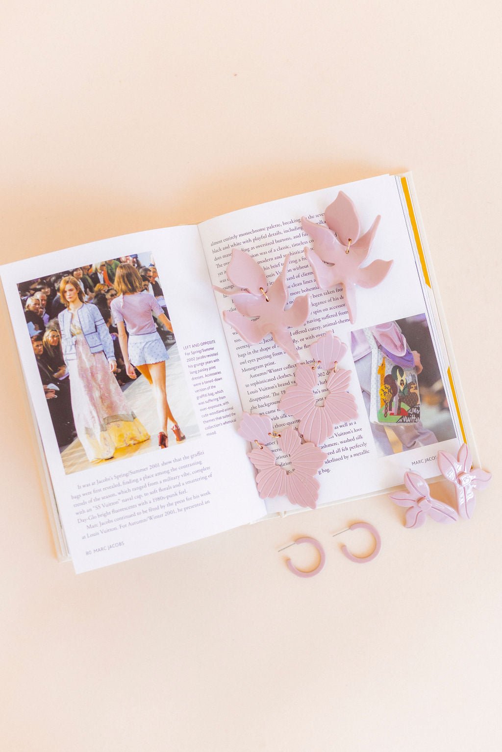 Holly Mini Hoop Earrings - Vintage Rose