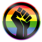 Holographic - Black Lives Matter Pride Fist Sticker Sticker La Vie Bien Holographic - Black Lives Matter Pride Fist Sticker