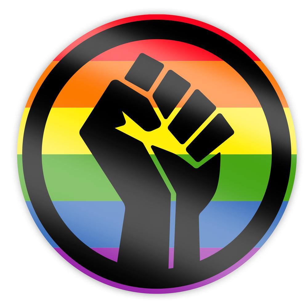 Holographic - Black Lives Matter Pride Fist Sticker Sticker La Vie Bien Holographic - Black Lives Matter Pride Fist Sticker