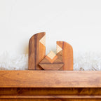 Holy Family Modern Wood Nativity Scene - 3 piece Home La Vie Bien Holy Family Modern Wood Nativity Scene - 3 piece