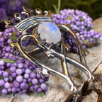 Holyrood Moonstone Luckenbooth Brooch in Sterling Silver Brooch La Vie Bien Holyrood Moonstone Luckenbooth Brooch in Sterling Silver