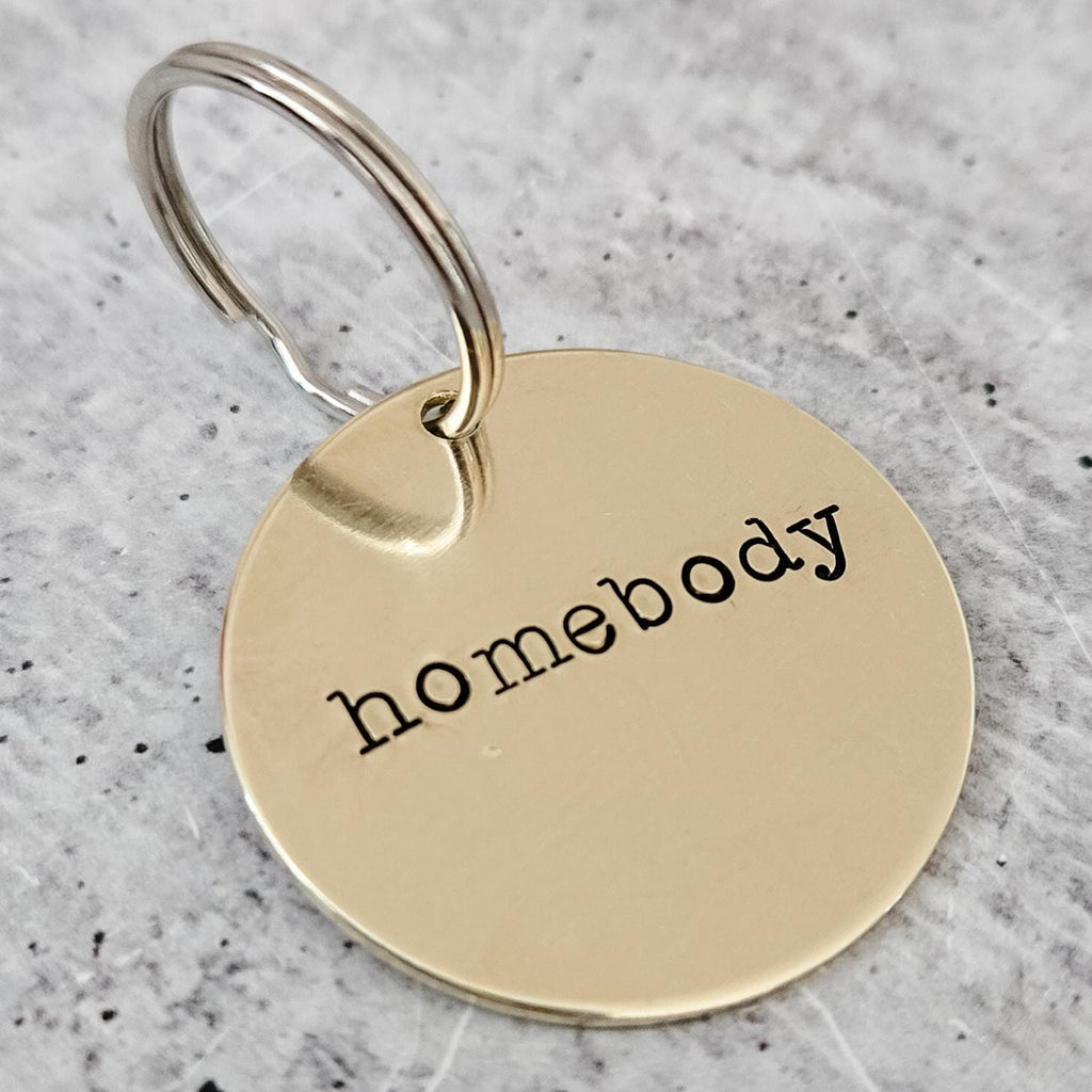 HOMEBODY Brass Keychain Key Chains La Vie Bien HOMEBODY Brass Keychain