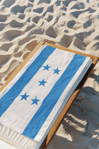 Honduras Flag Beach Towel Beach Towel (Generic Brand) La Vie Bien Honduras Flag Beach Towel