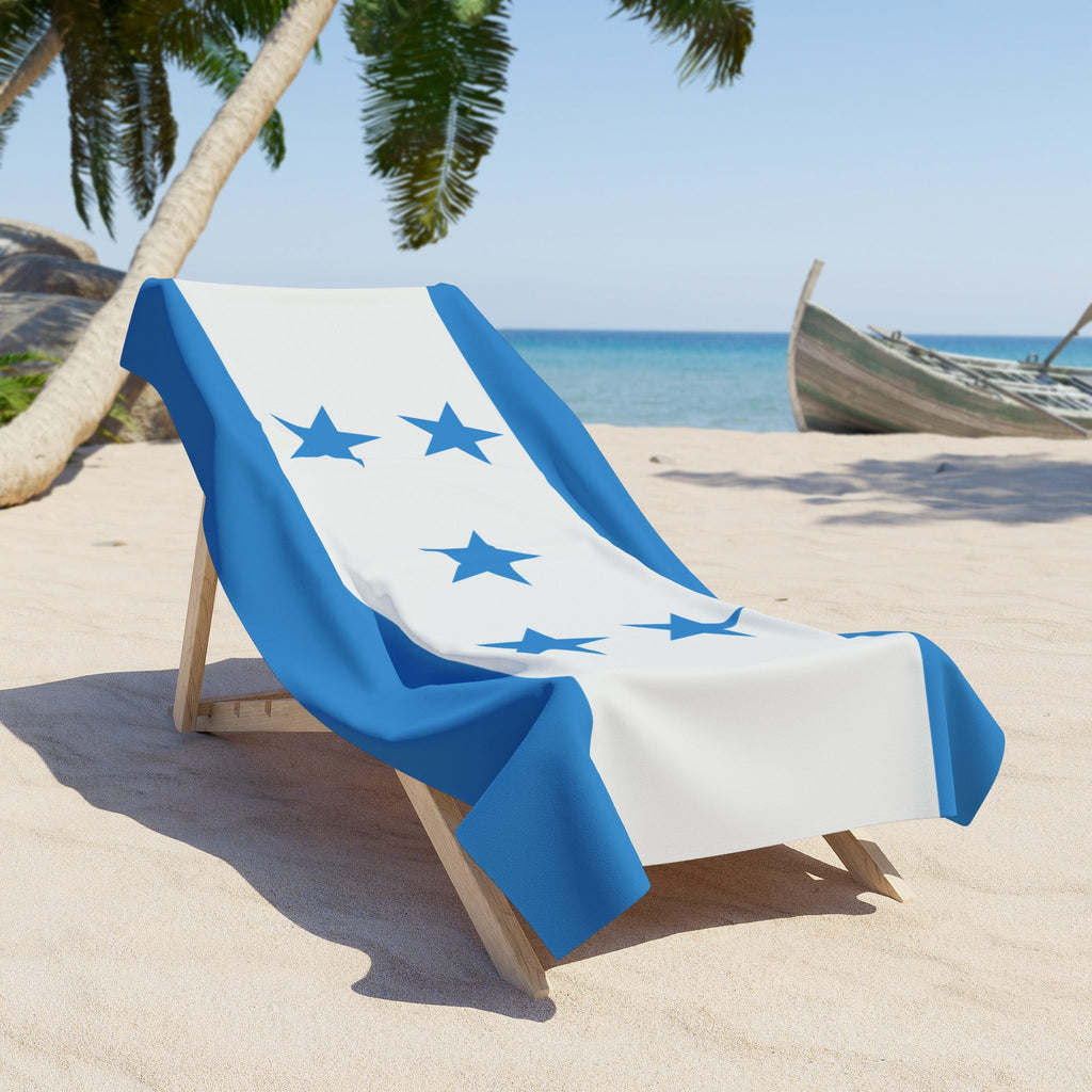 Honduras Flag Beach Towel Beach Towel (Generic Brand) La Vie Bien Honduras Flag Beach Towel