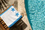 Honduras Flag Beach Towel Beach Towel (Generic Brand) La Vie Bien Honduras Flag Beach Towel