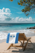 Honduras Flag Beach Towel Beach Towel (Generic Brand) La Vie Bien Honduras Flag Beach Towel