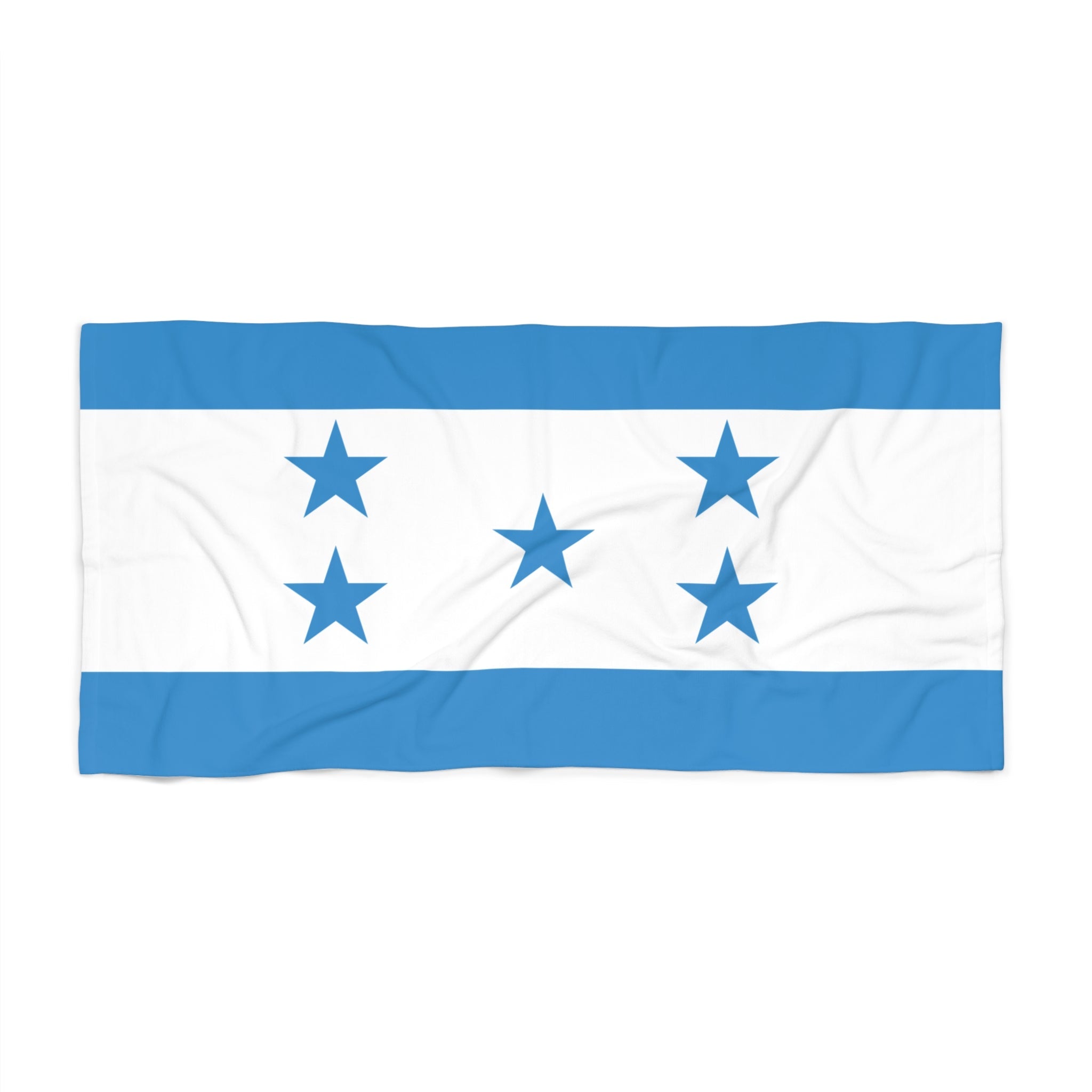 Honduras Flag Beach Towel Beach Towel (Generic Brand) La Vie Bien Honduras Flag Beach Towel