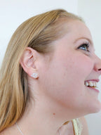 Honeycomb Studs - Silver by Fair Anita