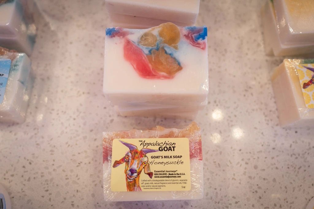 HONEYSUCKLE GOATS MILK SOAP SLICE 5 oz. by Essential Journeys