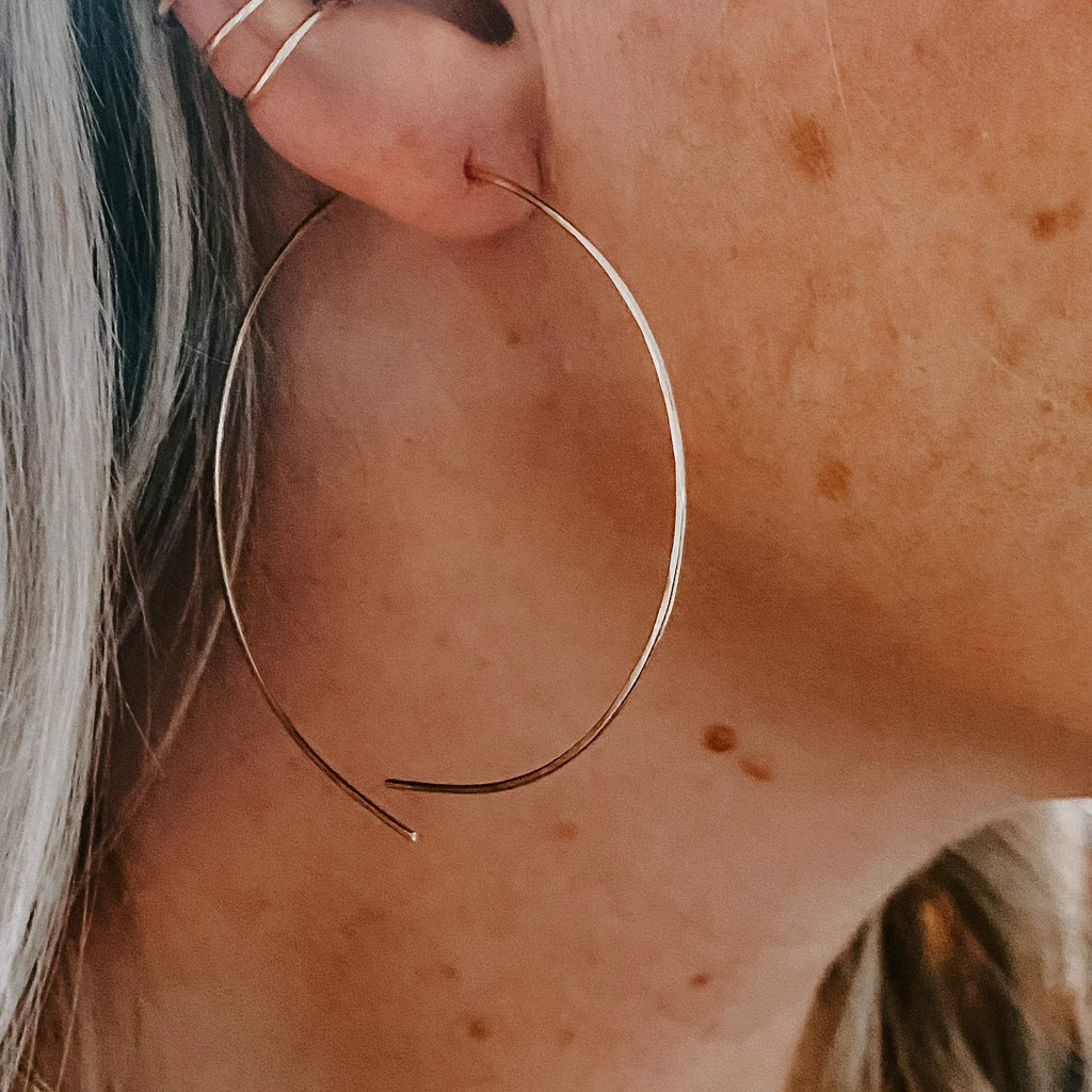 Hoop Threader Earrings by Derive Jewelry