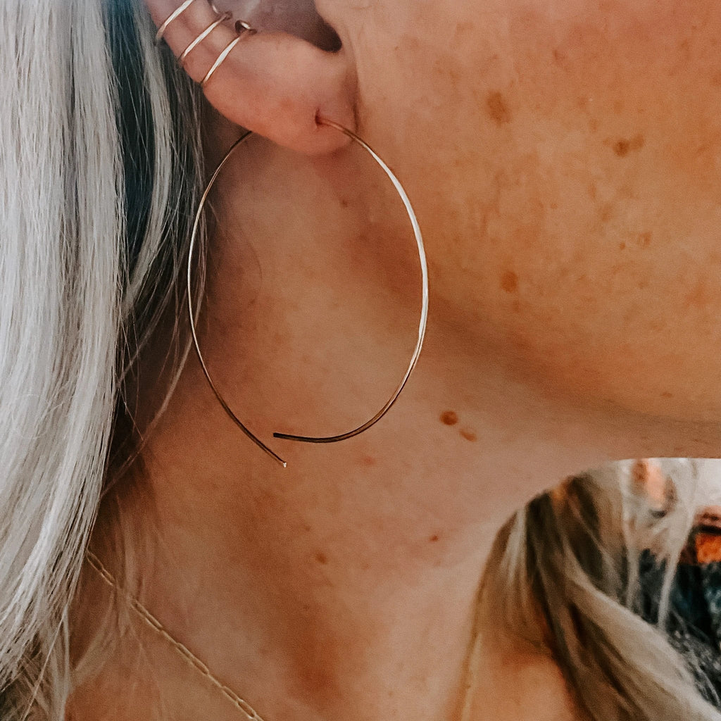 Hoop Threader Earrings by Derive Jewelry