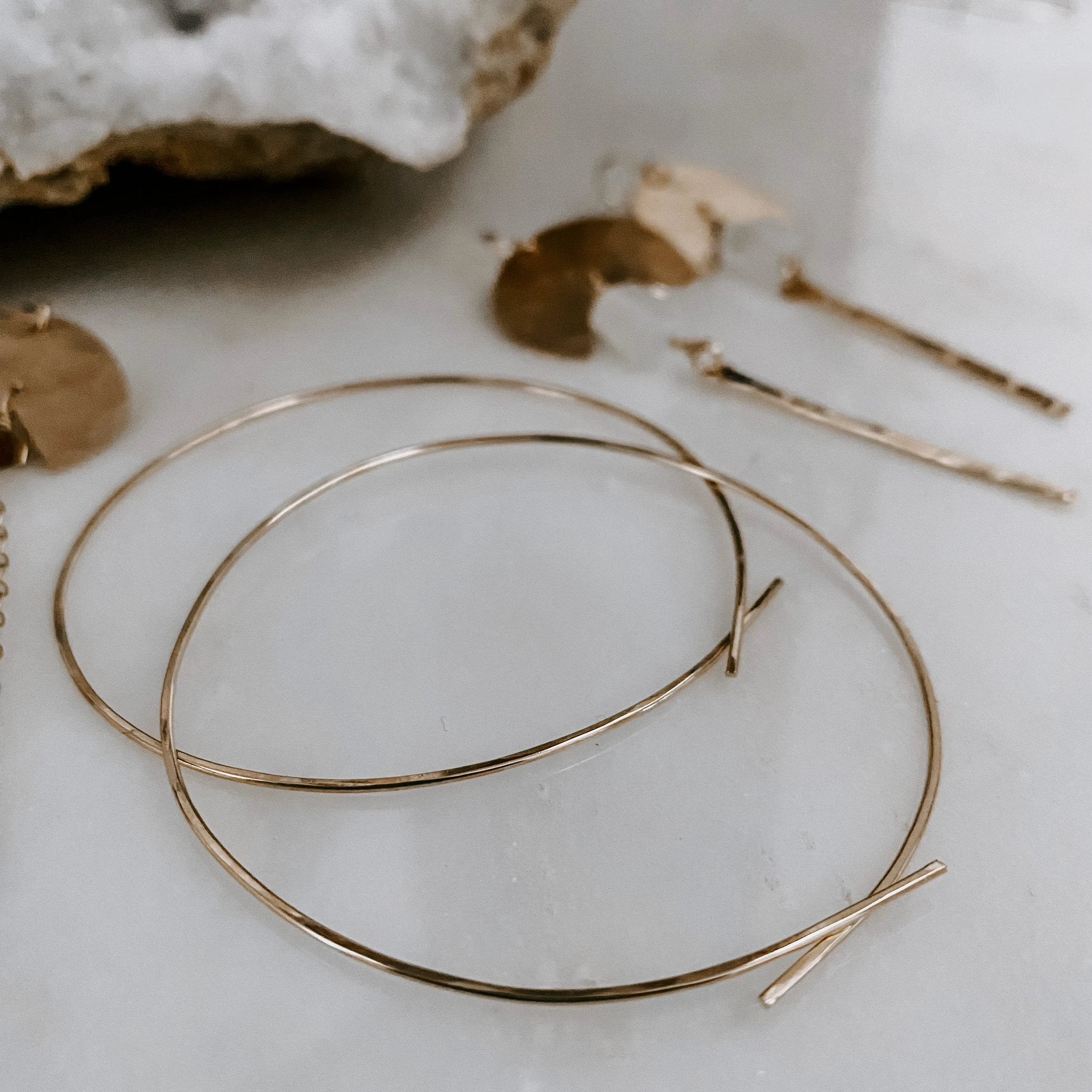 Hoop Threader Earrings by Derive Jewelry