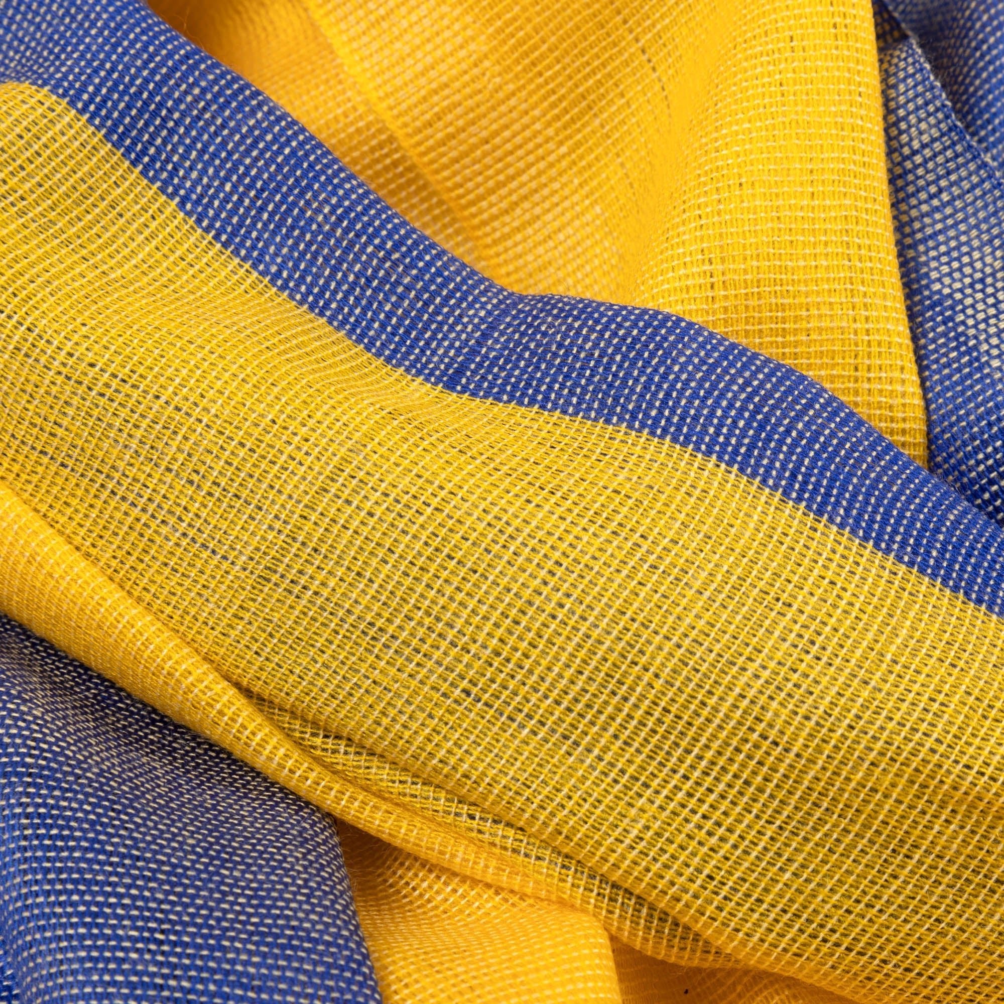 Hope For Ukraine Hand Loomed Scarf Scarves & Bandanas La Vie Bien Hope For Ukraine Hand Loomed Scarf