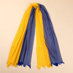 Hope For Ukraine Hand Loomed Scarf Scarves & Bandanas La Vie Bien Hope For Ukraine Hand Loomed Scarf