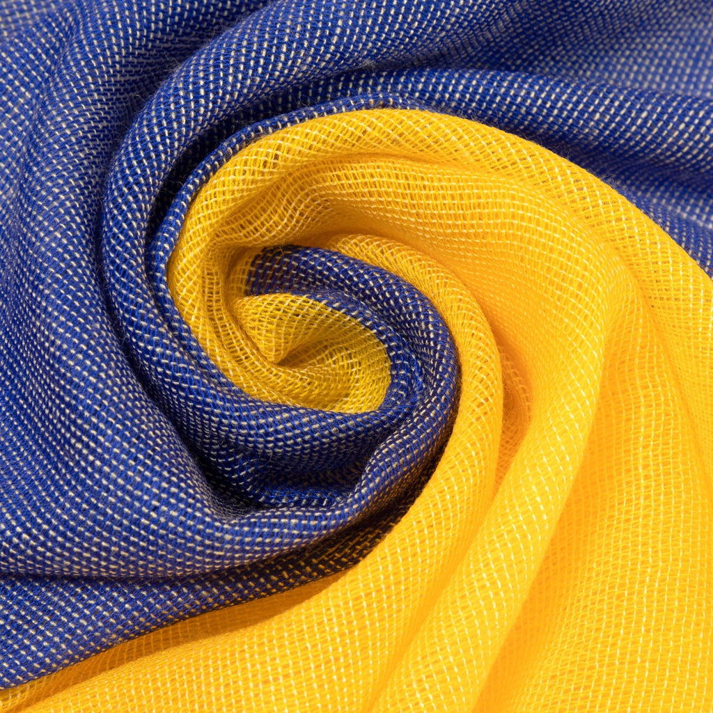 Hope For Ukraine Hand Loomed Scarf Scarves & Bandanas La Vie Bien Hope For Ukraine Hand Loomed Scarf