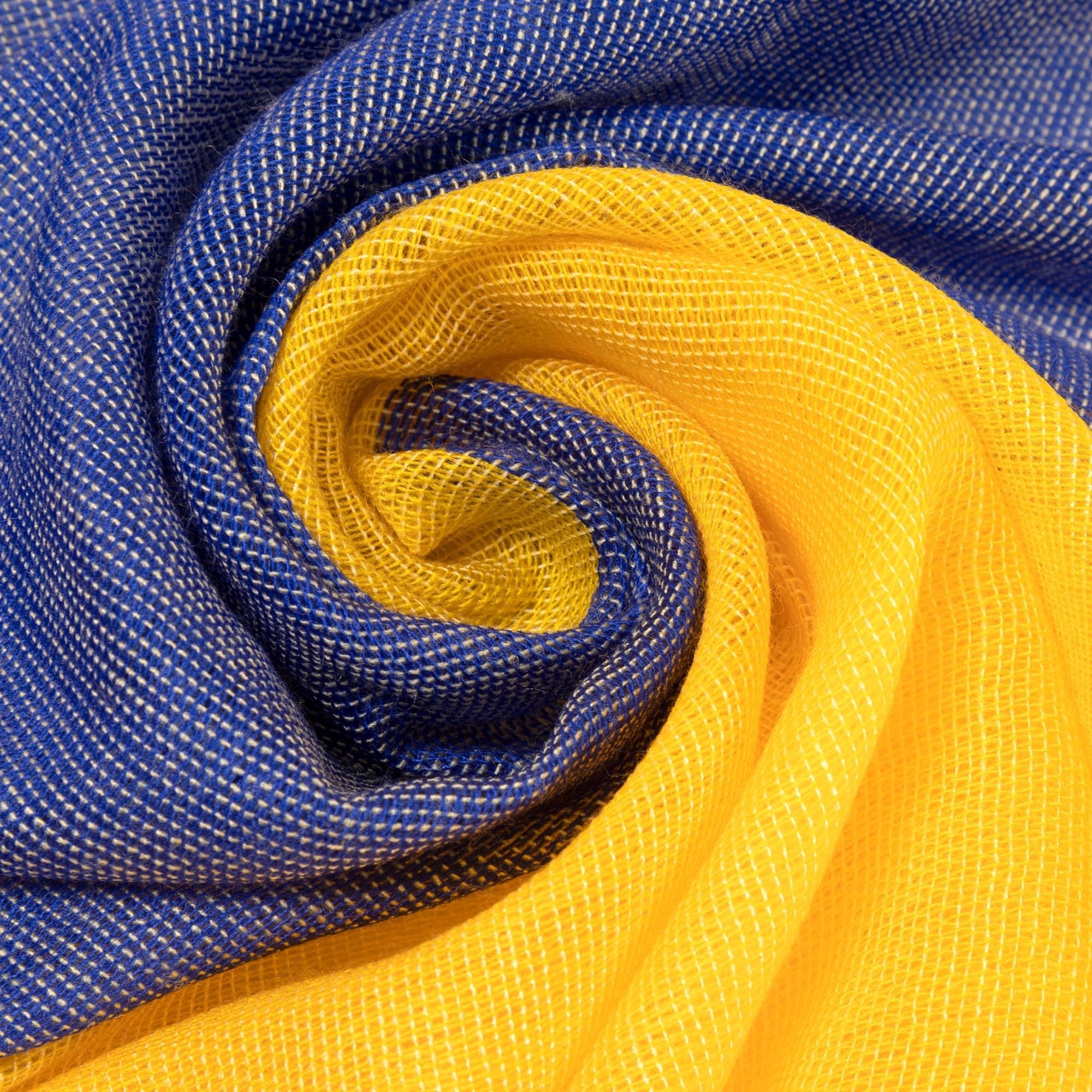 Hope For Ukraine Hand Loomed Scarf Scarves & Bandanas La Vie Bien Hope For Ukraine Hand Loomed Scarf