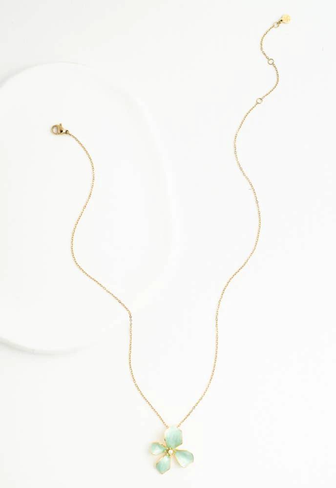 Hope in Bloom Necklace in Mint