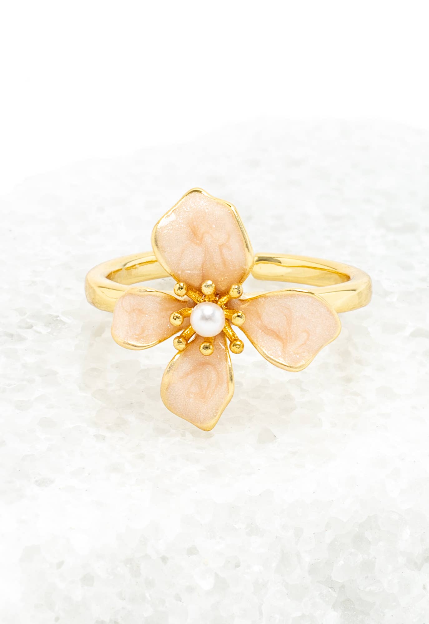 Hope in Bloom Ring in Misty Rose by Ethical Trade Co