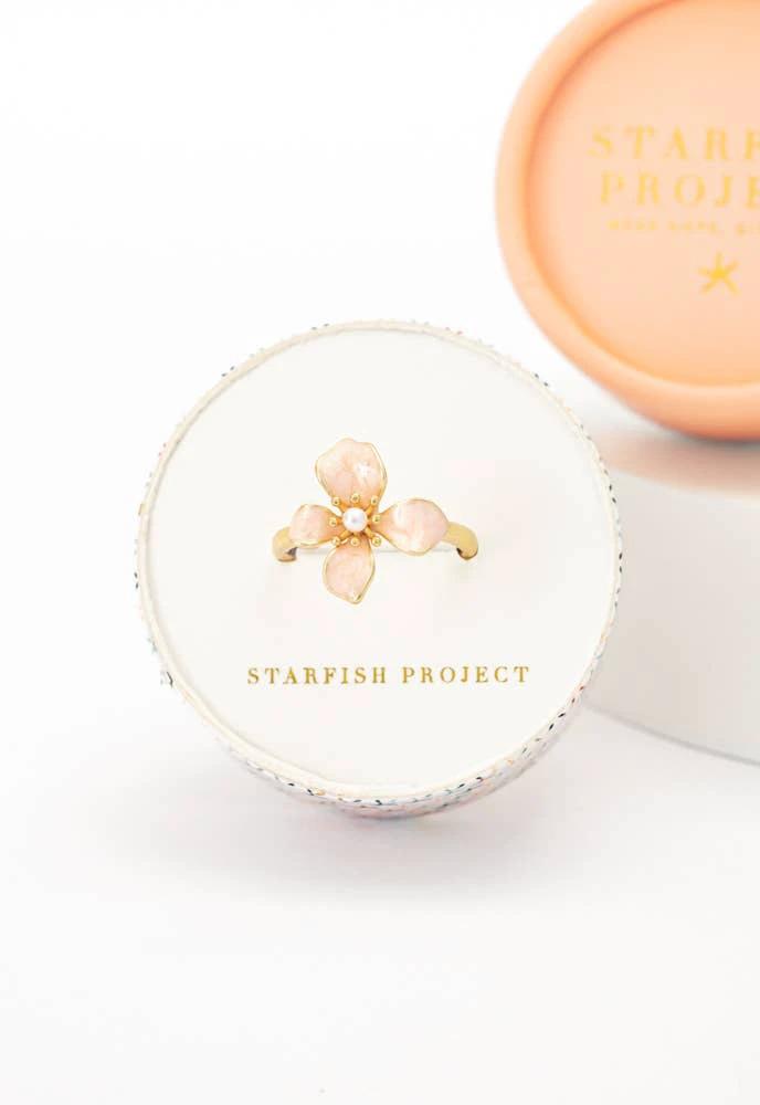 Hope in Bloom Ring in Misty Rose by Ethical Trade Co
