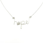 Hope sterling silver necklace by Alegria Accessories Inc