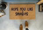 Hope You Like Snakes Doormat by Nickel Designs Custom Doormats